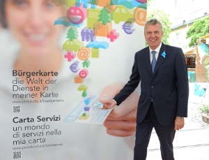 LR Bizzo bei der Vorstellung der Bürgerkarte-Neuigkeiten. Foto: A. Pertl.