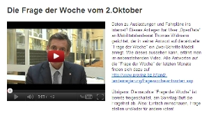 "Frage der Woche": Das neue Video ist online