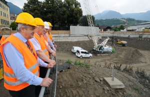 Vor ein paar Monaten noch eine riesige Baugrube, konnten nun schon die Arbeiten für die Tunnelinfrastruktur in Meran vergeben werden