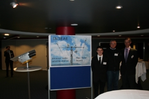 Die Vertreter der Fachoberschule "Valier" bei er Satellitenpräsentation auf der Techitaly in Brüssel