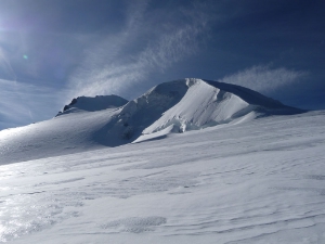 Gletscher - im Bild des Landesgeologen Volkmar Mair der Ortler - stehen im Mittelpunkt des KidScience-Vortrags am morgigen Mittwoch, dem 14. November.