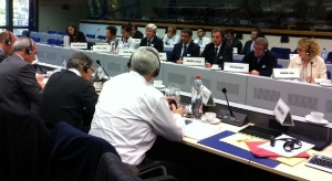 LR Berger bei der Tagung über die Skilehrerharmonisierung in Brüssel.