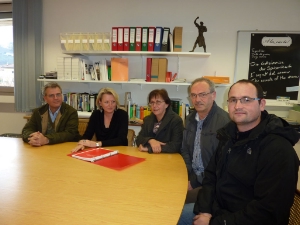 Für Ausbau der Zusammenarbeit (v.li.): Stefan Demetz, Karin Dalla Torre, Sigrid Prader, Albin Pixner, Alexander Rainer.