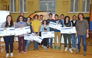Die jeweils drei Erstplatzierten der drei Wettbewerbskategorien