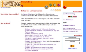 Der Museumsblog ist ein Angebot des Bildungsservers "blikk" (bildung-lernen-information-kommunikation-kooperation) in Zusammenarbeit mit der Landesabteilung Museen.