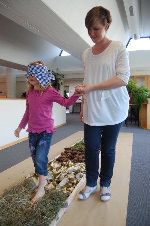 Familienerlebnistag in Frankenberg: Der "Gefühlsparcours" kam besonders bei Kindern gut an.