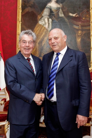 LH Durnwalder und Bundespräsident Fischer. Foto: HBF/Peter Lechner.