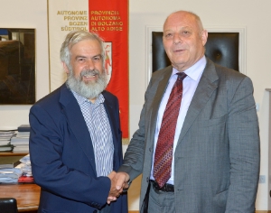 Neuer italienischer RAI-Chefredakteur Casagrande auf Antrittsbesuch bei LH Durnwalder (FOTO:LPA/Pertl)