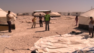 Ein von der Organisation Oxfam Italia betreutes Flüchtlingslager im Libanon