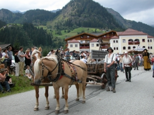Das Südtiroler Bergbaumuseum - BergbauWelt Ridnaun Schneeberg beteiligt sich auch in diesem Jahr wieder am historischen Festumzug.