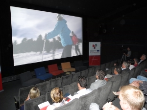 Premiere des Euregio-Films "Ski - Fun & Safe" im Filmclub in Bozen.