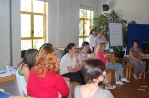 Absolventinnen der Tagesmutterausbildung an der Fachschule Frankenberg in Tisens.