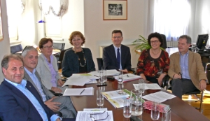 Konstituierende Sitzung des neuen Fachbeirates (v.re.):