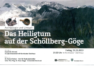 Kornkasten Steinhaus: Vortrag zum vorgeschichtlichen Heiligtum am Weißenbach im Ahrntal
