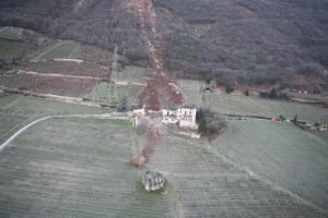 Großer Felssturz in Rungg/Tramin (FOTO: Gemeinde Tramin)