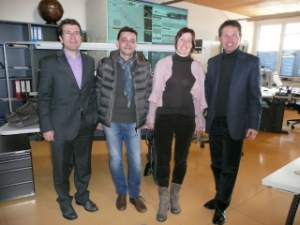 Die BIS-Projektgruppe: v.l. Günther Walcher, Haimo Delazer, Karin Ainhauser und Hanspeter Staffler