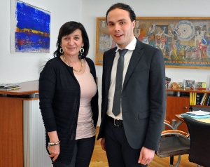 In Innsbruck auf Antrittsbesuch bei Amtskollegin Beate Palfrader war gestren Landesrat Achammer auf Antrittsbesuch