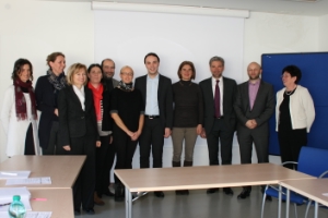 LR Achammer (5.v.re.) und LR Schuler (3.v.re.) mit den Führungskräften der Abteilung Land-, forst- und hauswirtschaftliche Berufsbildung.