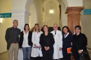Besuch von LRin Stocker im Krankenhaus Meran