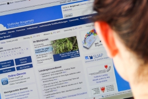 Das neue Bürgernetz: Am Desktop und auf mobilen Endgeräten gleichermaßen benutzerfreundlich. Foto: LPA/Leiter.