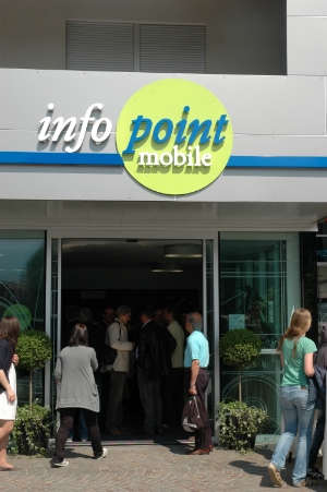 Der Infopoint Mobil in Brixen erfreut sich großer Beliebtheit