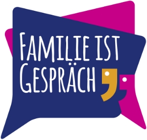 Das Logo der Veranstaltungsreihe "Familie ist Gespräch"