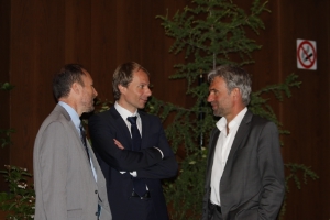Zusammenarbeit im komplexen Aufgabenbereich des Landesforstdienstes (v.re.): Landesrat Schuler, Ressortdirektor Unterweger, Amtsdirektor Blaas.