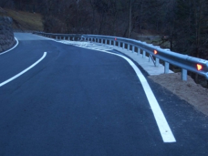 Rendering des Straßenausbaus bei Villnod in Lajen (BILD: Landesabteilung Tiefbau)