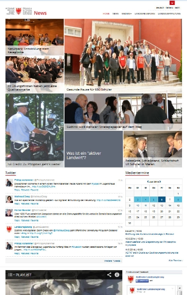 Alles auf einen Blick: Die neue Newsseite des LPA