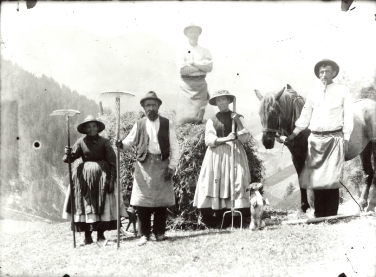 Ladinische Bauern (FOTO: Museum Ladin)