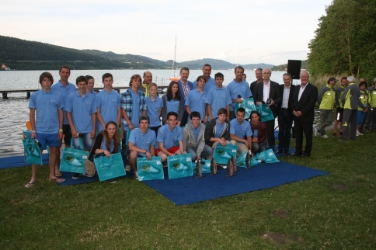 Das Südtiroler Team mit Bereichsdirektor der Deutschen Berufsbildung Hartwig Gerstgrasser (3. v. rechts)