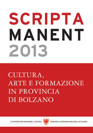 Das Titelblatt von "Scripta manent 2013"