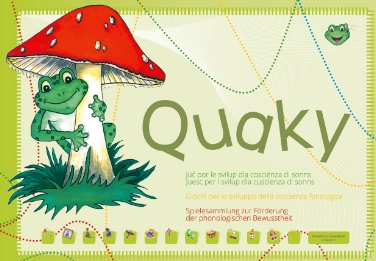 Der Frosch "Quaky" steht für die Förderung "phonologischen Bewusstheit"