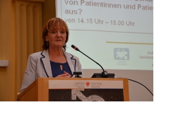 Landesrätin Martha Stocker: "Gendermedizin muss Teil der Ausbildung des Gesundheitspersonals werden."