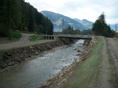 Die neue Brücke über den Pfitscher Bach