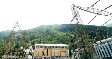 Das Wasserkraftwerk Laas./Bild SEL