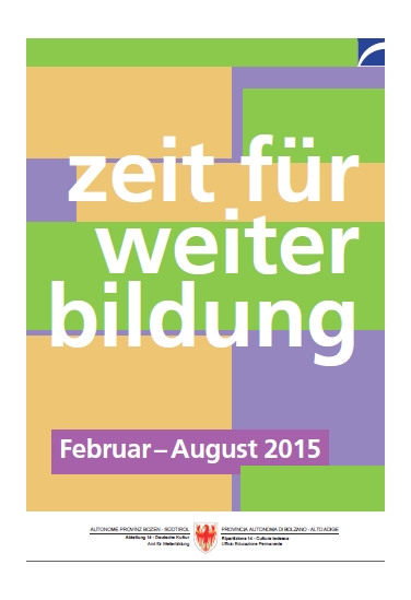 Zeit für Weiterbildung Februar - August 2015: das Cover