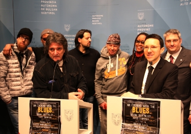 Christian Tommasini und Agostino Accarino präsentieren die vierte Ausgabe des Musikfestivals "An Evening with the Blues". Foto LPA/mb.