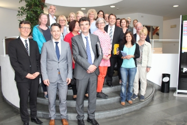 Eine Delegation des Referats Bildung und Sport der Stadt München hat heute ihren zweitägigen Informationsbesuch in Bozen abgeschlossen, im Bild mit Schulamtsleiter Höllrigl (ganz links) - Foto: LPA/Verena Hilber