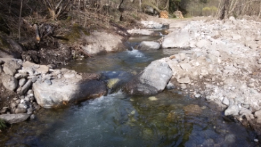 Kleine Nebengewässer als Schutzraum für den Fischnachwuchs hat die Landesabteilung Wasserschutzbauten in der Passer bei Gomion geschaffen.