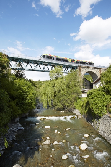 Vinschger Bahn in Göflan