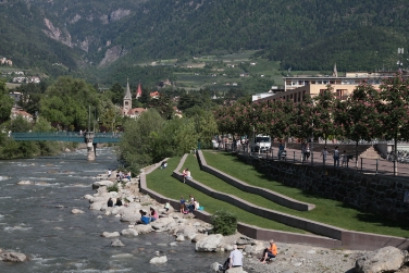 Vorbild für die Mozart-Stadt: die Passer-Terrassen in Meran.