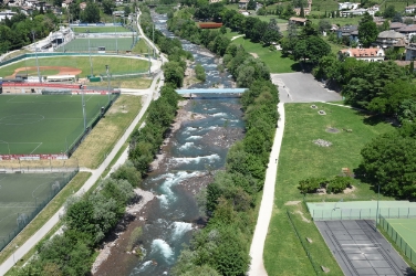 Sicherer und für Fische leichter passierbar zeigt sich das Flussbett der Talfer in Bozen nach den Arbeiten der Landesabteilung Wasserschutzbauten.