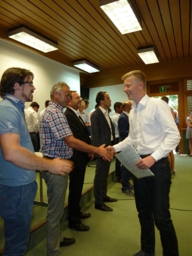 Die Absolventen der Fachschule für Obst-, Wein- und Gartenbau Laimburg haben heute ihre Diplome erhalten. Foto: LPA/Fachschule Laimburg