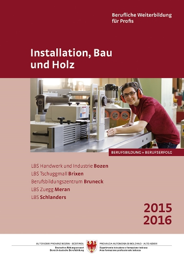 10 neue Fachbereichsbroschüren mit dem Weiterbildungsprogramm 2015/2016 der Deutschen Berufsbildung