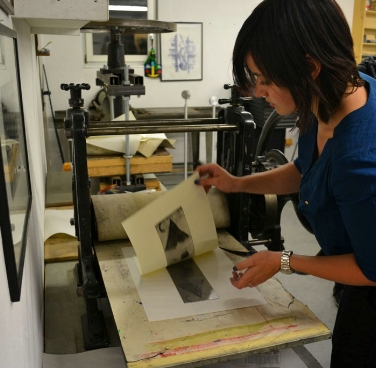 Projekt MuJuK: Monotypie-Workshop im Stadtmuseum Bruneck