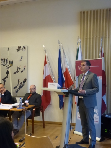 LR Richard Theiner zur EUSALP: „Eine Modellregion mit Leuchtturmfunktion, wenn es um Energieeffizienz geht.“