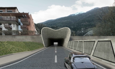 Die neue Zufahrt der Dantestraße in Brixen./Foto Abteilung Infrastrukturen