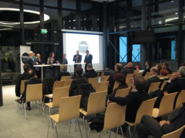 Bei der Veranstaltungsreihe "THEMA" diskutierten diesmal Experten aus verschiedenen Sparten zum Thema Daten. Foto: LPA/Martin Sagmeister