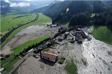 Vermurungen in Pfitsch nach dem Unwetter im August 2012.